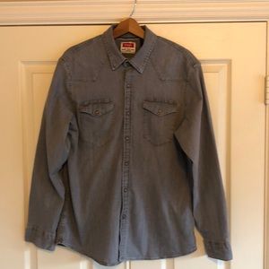 Wrangler long sleeve Western Jean Shirt